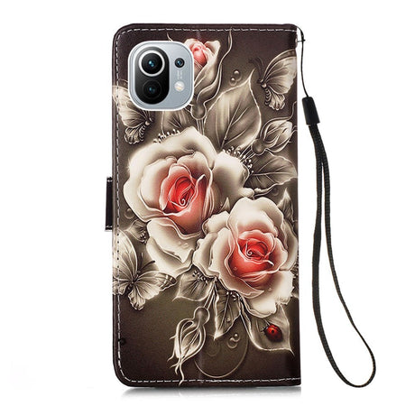 Xiaomi Mi 11 Læder Cover m. Pung - Roser