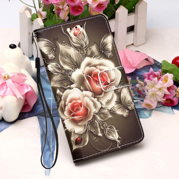 Xiaomi Mi 11 Læder Cover m. Pung - Roser