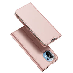 Xiaomi Mi 11 DUX DUCIS Skin Pro Series Thin Wallet Cover - Rose Gold
