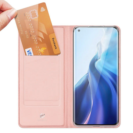 Xiaomi Mi 11 DUX DUCIS Skin Pro Series Thin Wallet Cover - Rose Gold