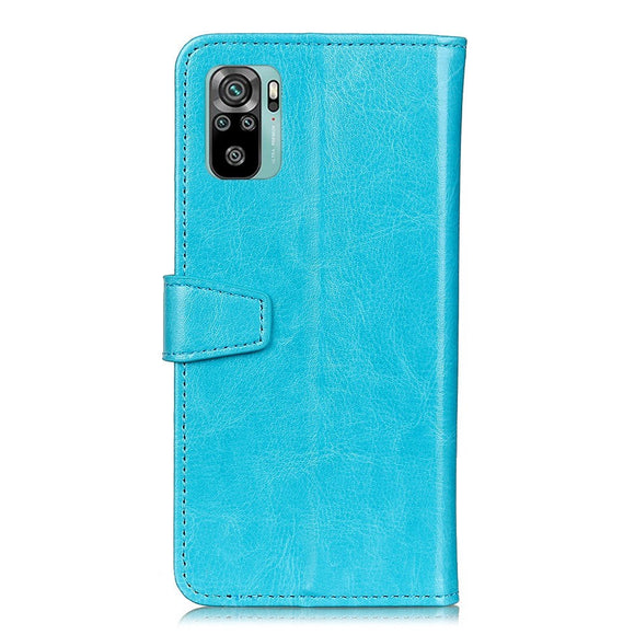 Xiaomi Poco M5S / Redmi Note 10S Cover m. Kortholder & Ståfunktion - Blå
