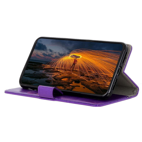 Xiaomi Poco M5S / Redmi Note 10S Cover m. Kortholder & Ståfunktion - Lilla