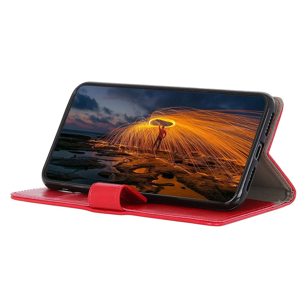 Xiaomi Poco M5S / Redmi Note 10S Cover m. Kortholder & Ståfunktion - Rød