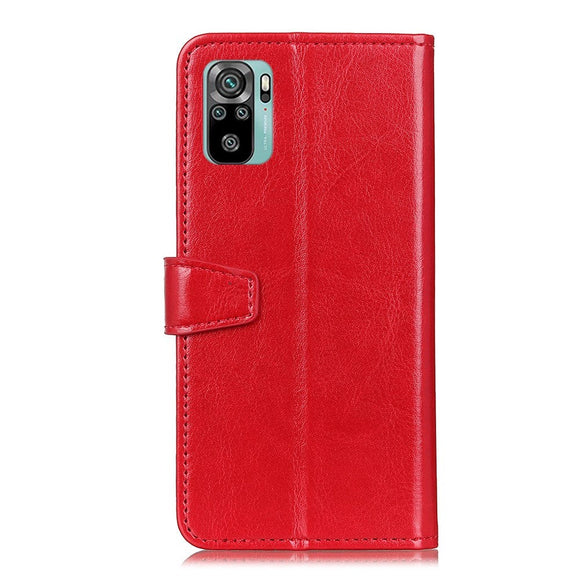 Xiaomi Poco M5S / Redmi Note 10S Cover m. Kortholder & Ståfunktion - Rød