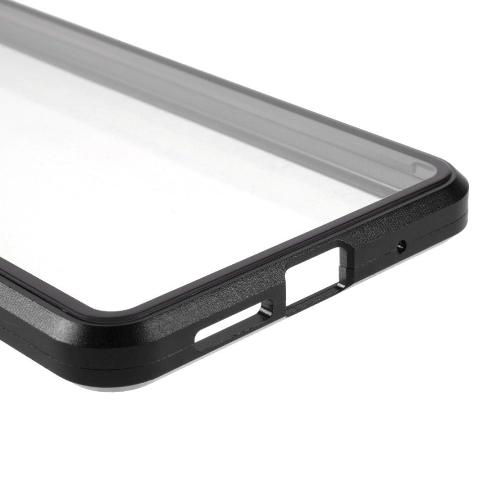 Xiaomi Poco M3 360⁰ Magnetisk Cover m. Glas Bagside & Forside - Sort