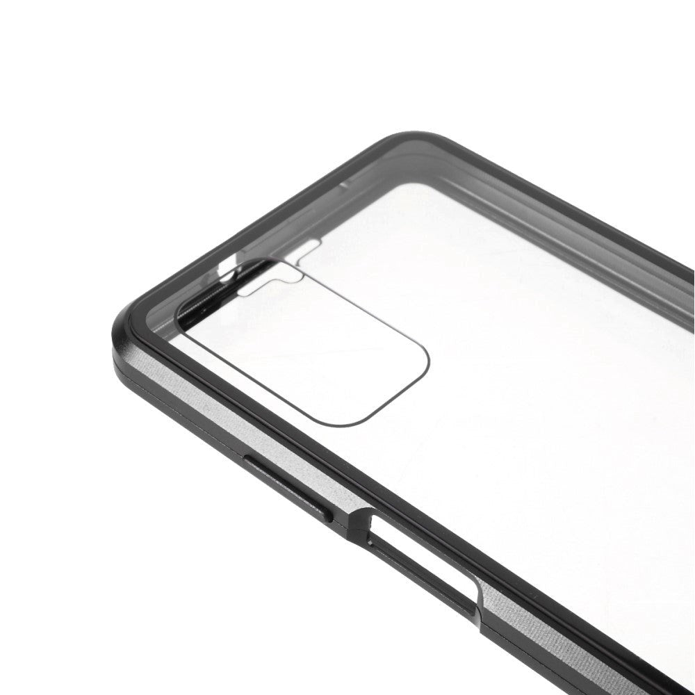 Xiaomi Poco M3 360⁰ Magnetisk Cover m. Glas Bagside & Forside - Sort