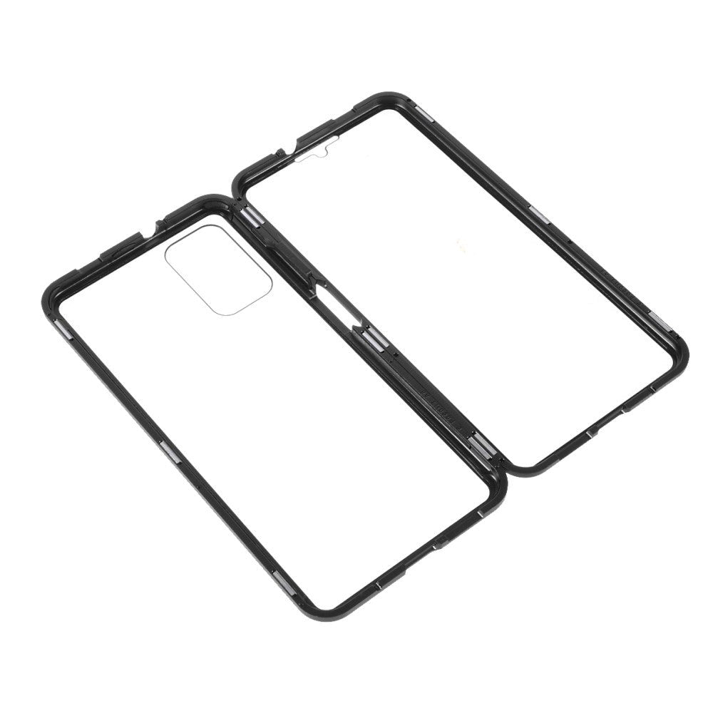 Xiaomi Poco M3 360⁰ Magnetisk Cover m. Glas Bagside & Forside - Sort