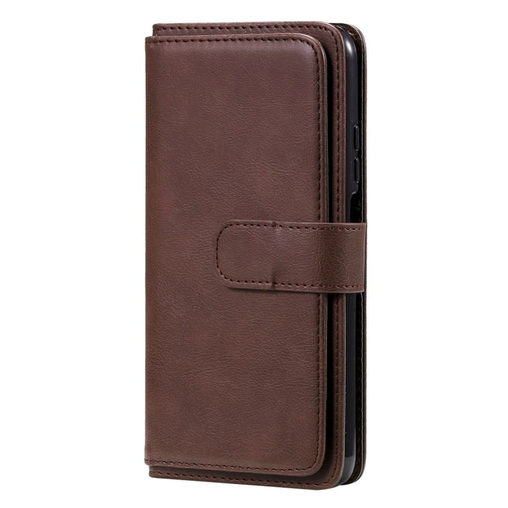 Xiaomi Poco M3 Flip Læder Cover m. Ekstra Kortholder - Brun