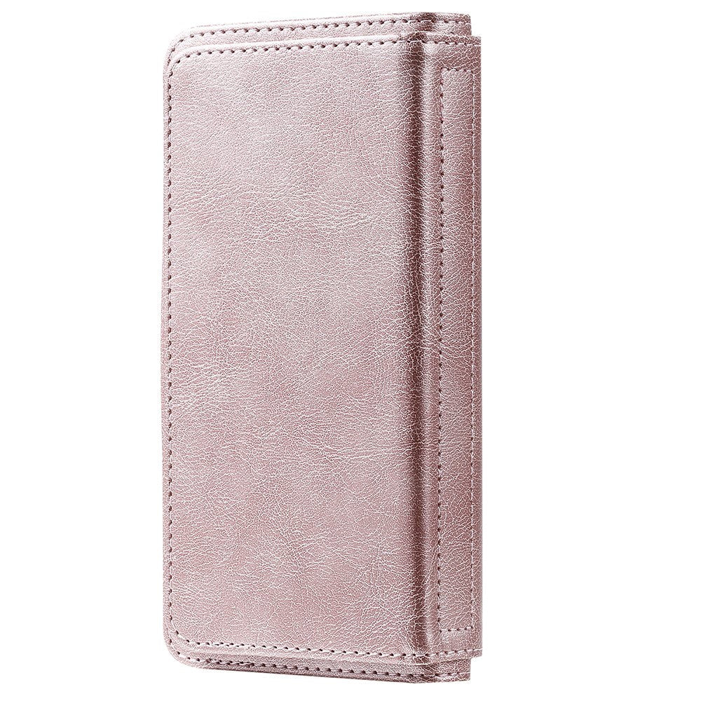 Xiaomi Poco M3 Flip Læder Cover m. Ekstra Kortholder - Rose Gold