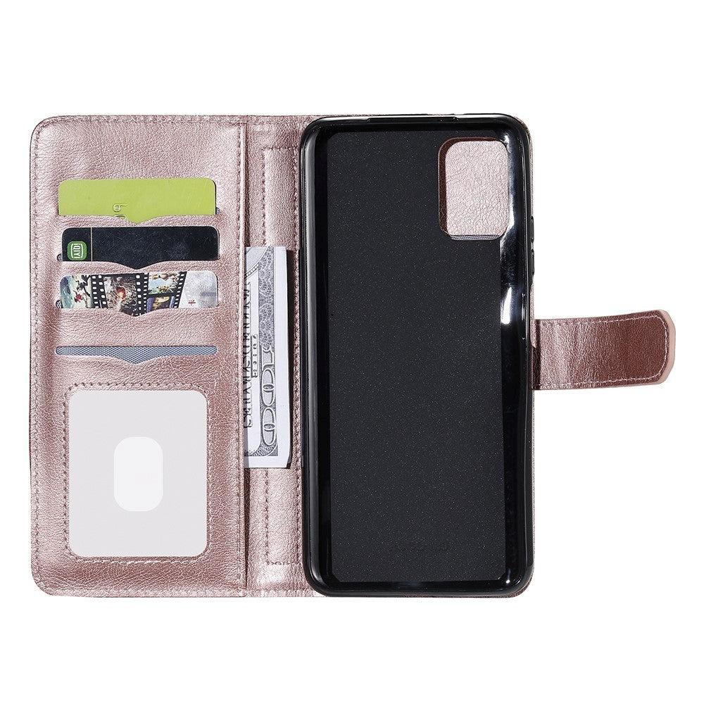 Xiaomi Poco M3 Flip Læder Cover m. Ekstra Kortholder - Rose Gold