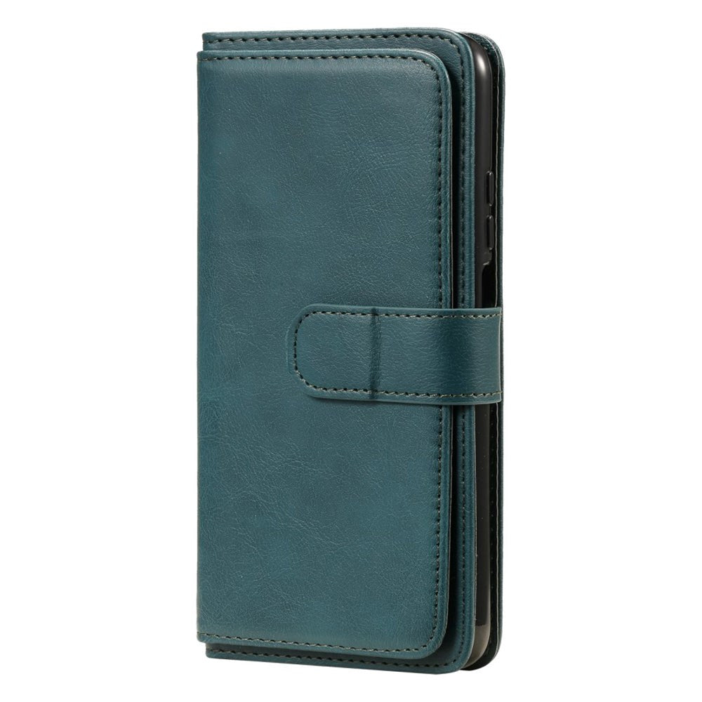 Xiaomi Poco M3 Flip Læder Cover m. Ekstra Kortholder - Grøn