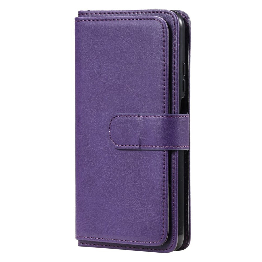 Xiaomi Poco M3 Flip Læder Cover m. Ekstra Kortholder - Lilla