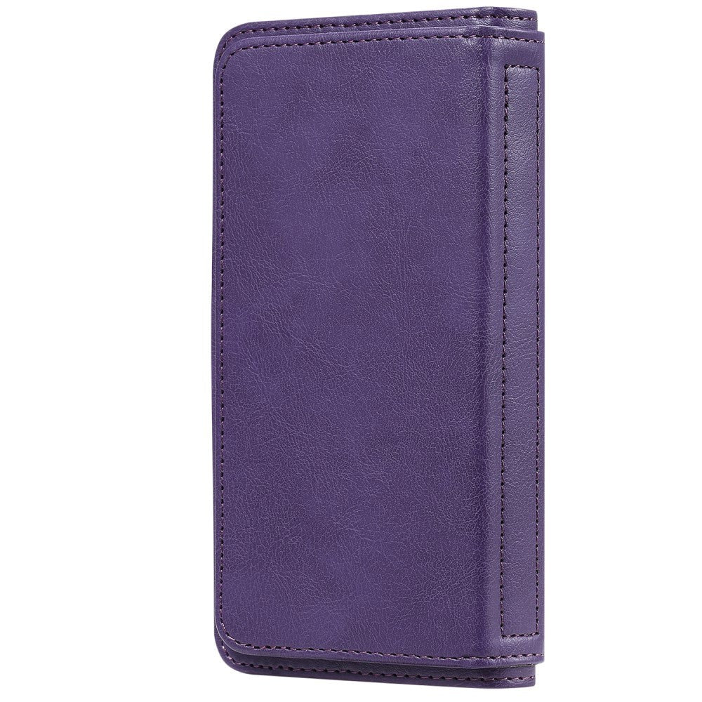 Xiaomi Poco M3 Flip Læder Cover m. Ekstra Kortholder - Lilla