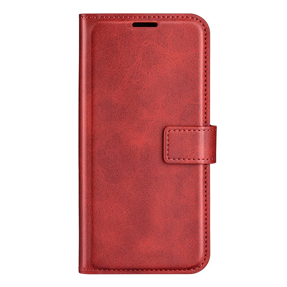 Xiaomi Redmi Note 11 Pro+ (Plus) Læder Cover m. Kortholder & Magnetisk Luk - Rød