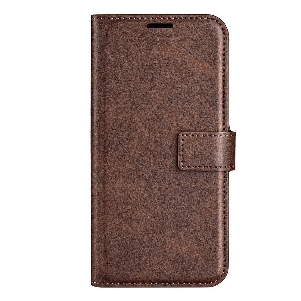Xiaomi Redmi Note 11 Pro+ (Plus) Læder Cover m. Kortholder & Magnetisk Luk - Mørke Brun