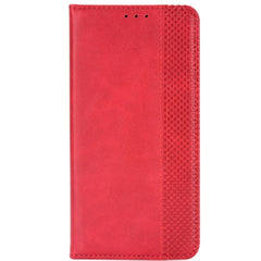 Xiaomi Redmi Note 11 Pro+ (Plus) Vintage Look Læder Cover m. Pung - Rød