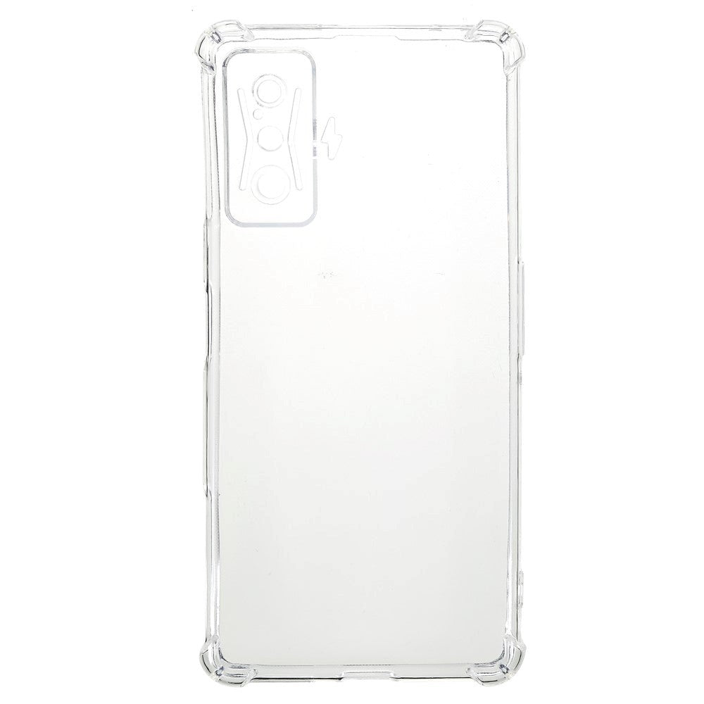Xiaomi Poco F4 GT Fleksibelt Plastik Shockproof Cover - Gennemsigtig