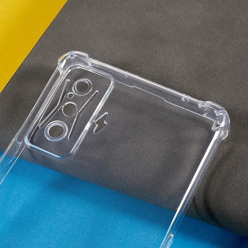 Xiaomi Poco F4 GT Fleksibelt Plastik Shockproof Cover - Gennemsigtig