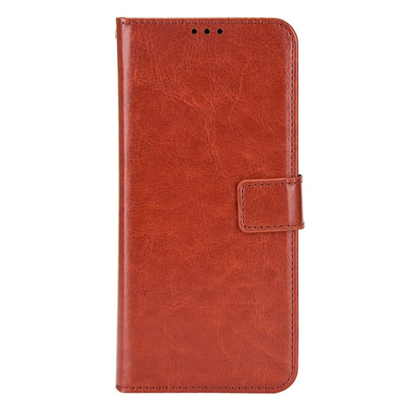 Xiaomi Poco F4 GT Blankt Læder Cover m. Pung & Strop - Brun