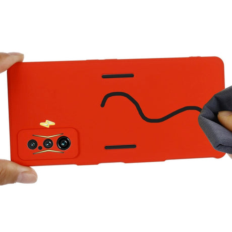 Xiaomi Poco F4 GT Liquid Silikone Cover m. Strop - Rød