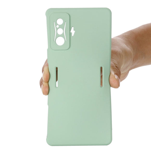 Xiaomi Poco F4 GT Liquid Silikone Cover m. Strop - Grøn