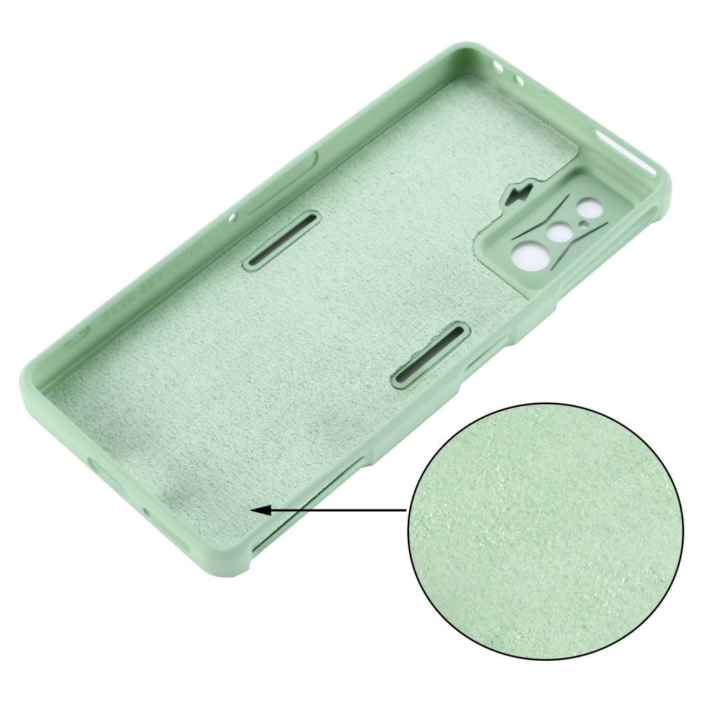 Xiaomi Poco F4 GT Liquid Silikone Cover m. Strop - Grøn