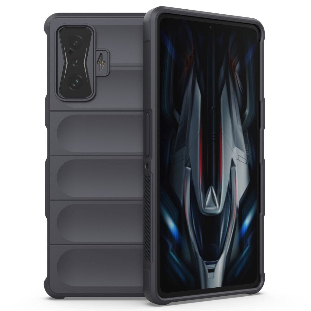 Xiaomi Poco F4 GT Fleksibelt Plastik Cover - Mørkegrå