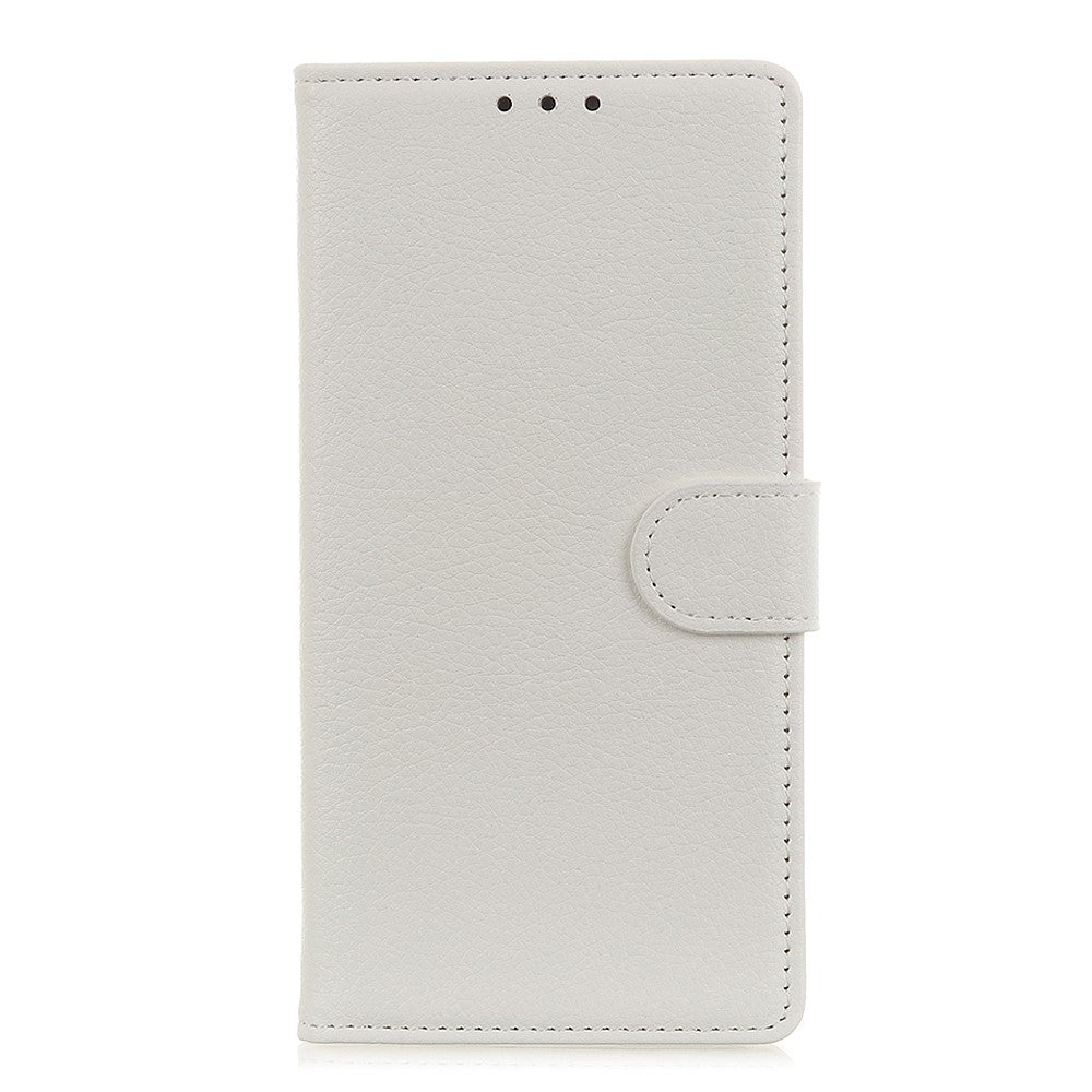 Alcatel 1S (2020) Litchi Læder Cover m. Pung - Hvid