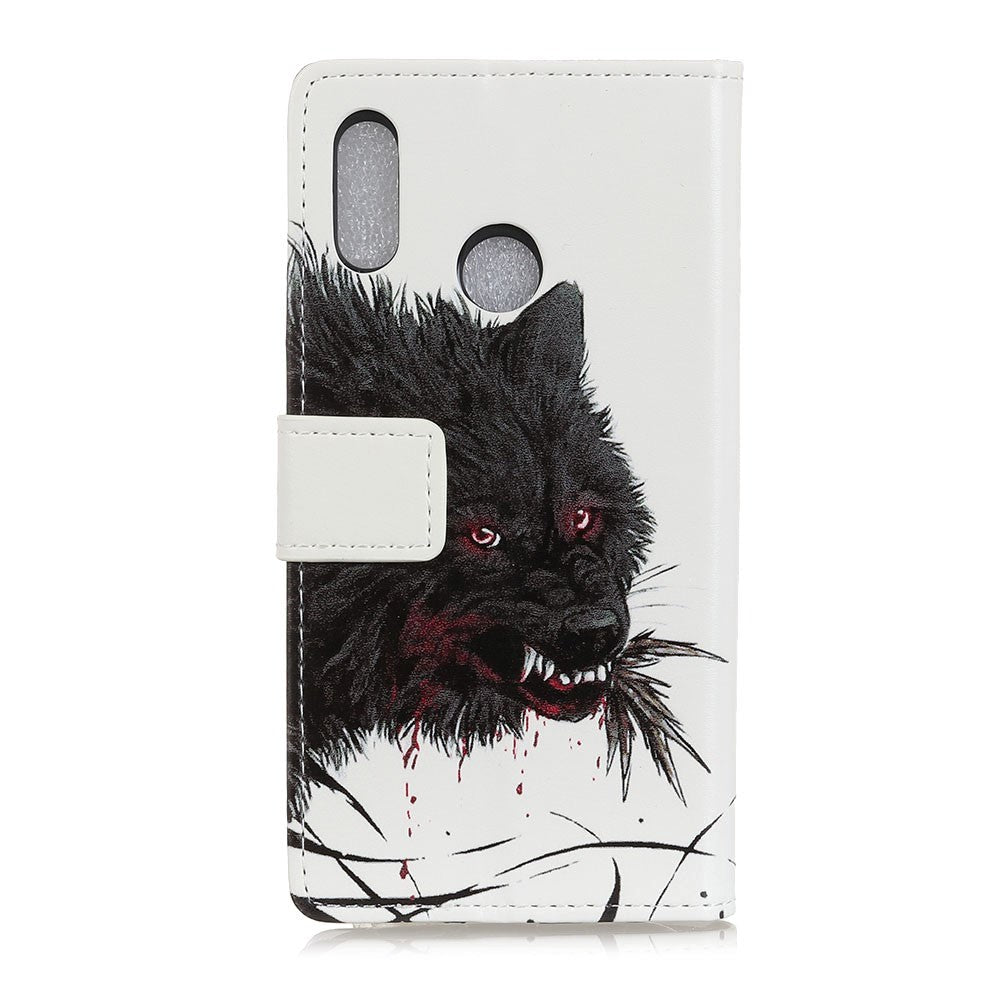 Alcatel 1S (2020) Læder Cover m. Pung Ulv