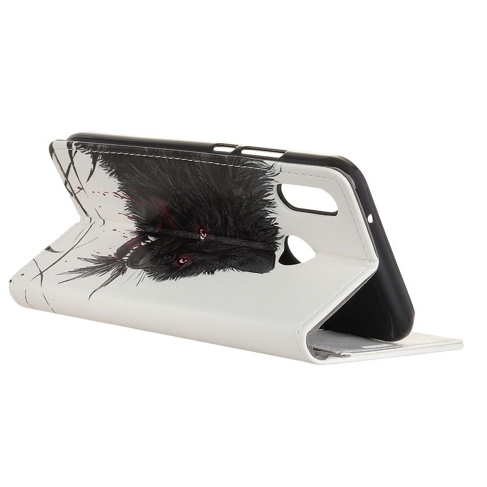 Alcatel 1S (2020) Læder Cover m. Pung Ulv
