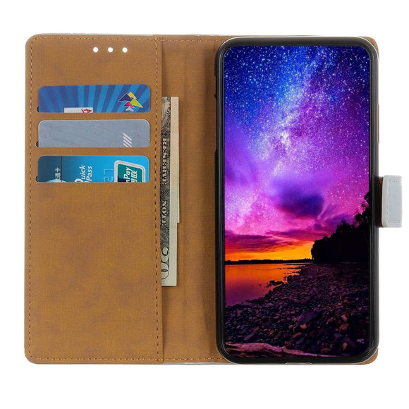 Alcatel 1S (2021) / 3L (2021) Læder Cover m. Pung - Blå