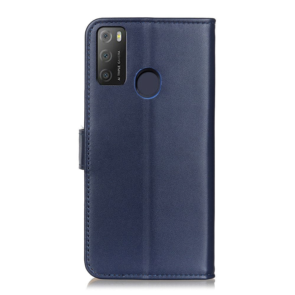 Alcatel 1S (2021) / 3L (2021) Læder Cover m. Pung - Blå