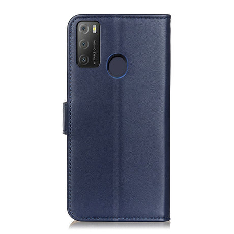 Alcatel 1S (2021) / 3L (2021) Læder Cover m. Pung - Blå