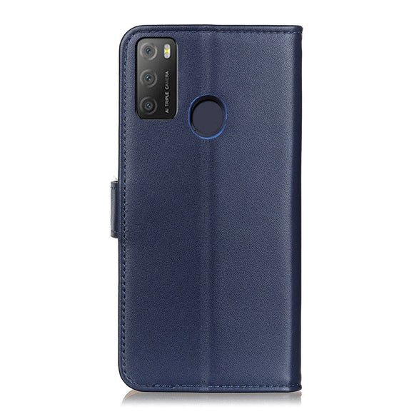 Alcatel 1S (2021) / 3L (2021) Læder Cover m. Pung - Blå