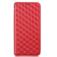 Alcatel 1S (2021) / 3L (2021) Læder Flip Cover m. Pung - Rhombus - Rød