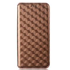 Alcatel 1S (2021) / 3L (2021) Læder Flip Cover m. Pung - Rhombus - Brun