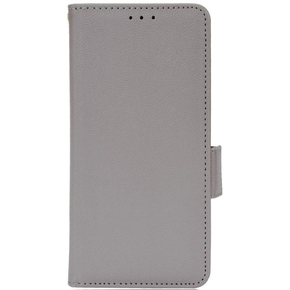 Alcatel 1S (2021) / 3L (2021) Litchi Læder Cover m. Pung - Grå