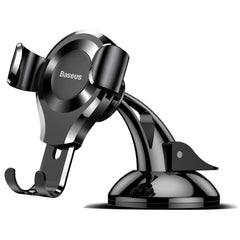 Baseus Suction Cup Gravity Car Mount - Mobilholder til bil - Max Mobil: 63 x 88mm - Sort