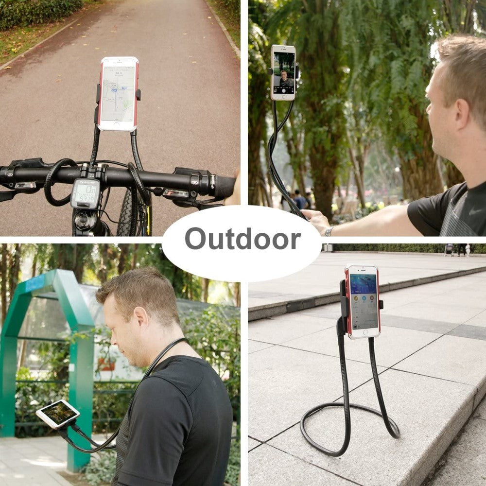 Universal Fleksibel Holder Til Mobil - Sort