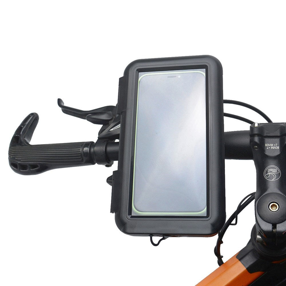 Vandtæt & Roterbar Mobilholder til Cykel (Maks. Mobil: 160 x 82mm) - Sort