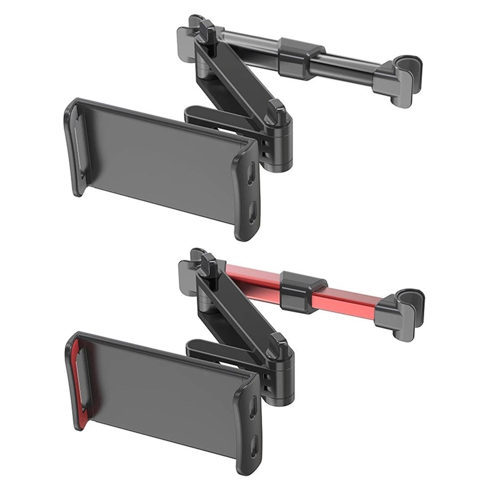 Car Mount Mobil- & Tabletholder Til Bilens Nakkestøtte - Max Mobil: 195mm x 100mm - Sort