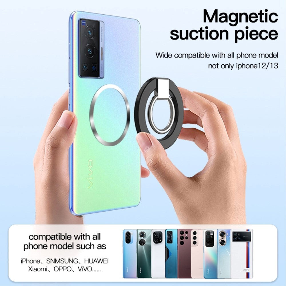 Magnetic Finger Ring Mount/Stand - MagSafe Kompatibel - Sort
