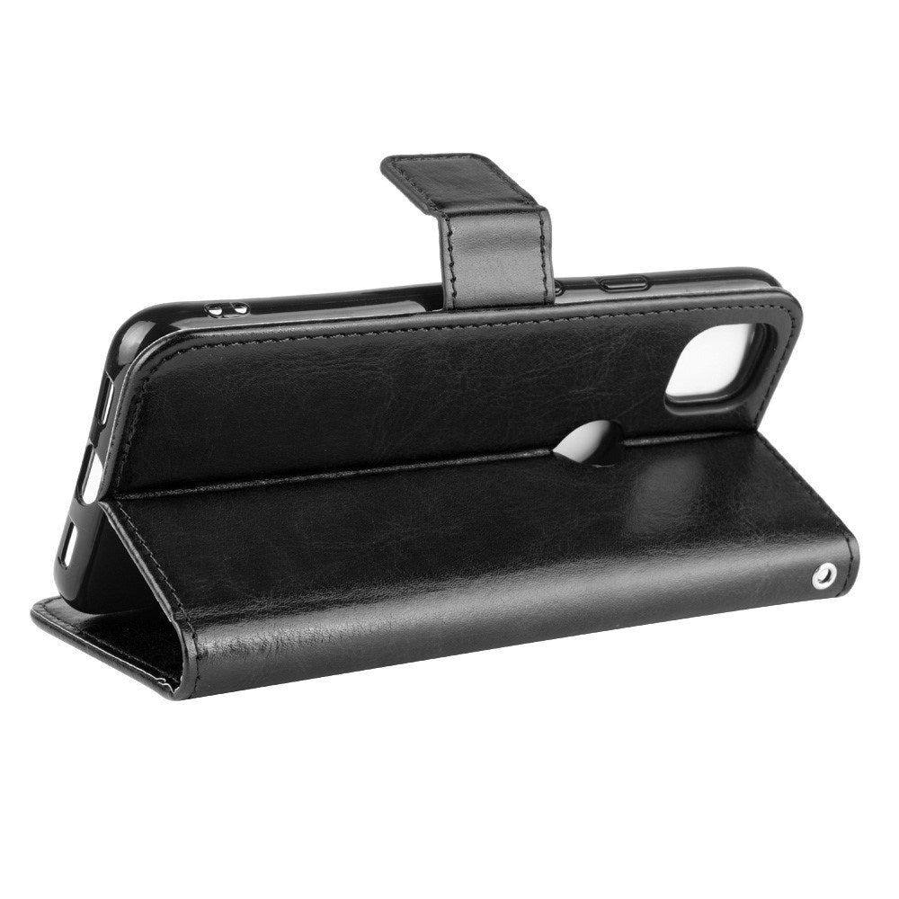 EIDERWOOD Google Pixel 4a Læder Cover m. Pung & Strop - Sort