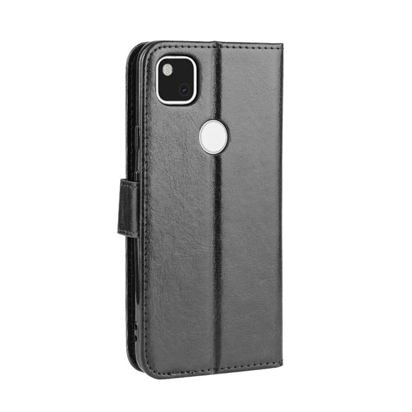 EIDERWOOD Google Pixel 4a Læder Cover m. Pung & Strop - Sort