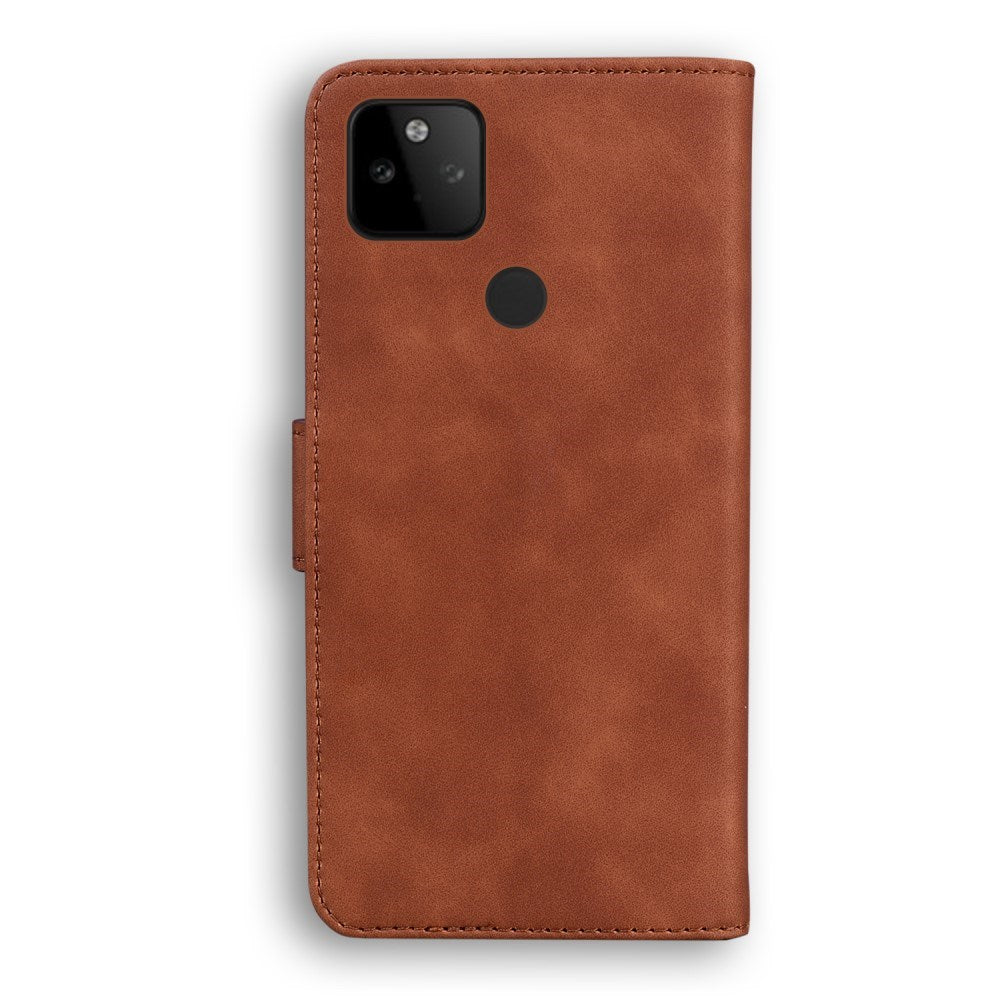 EIDERWOOD Google Pixel 5a Kunstlæder Cover m. Pung - Brun