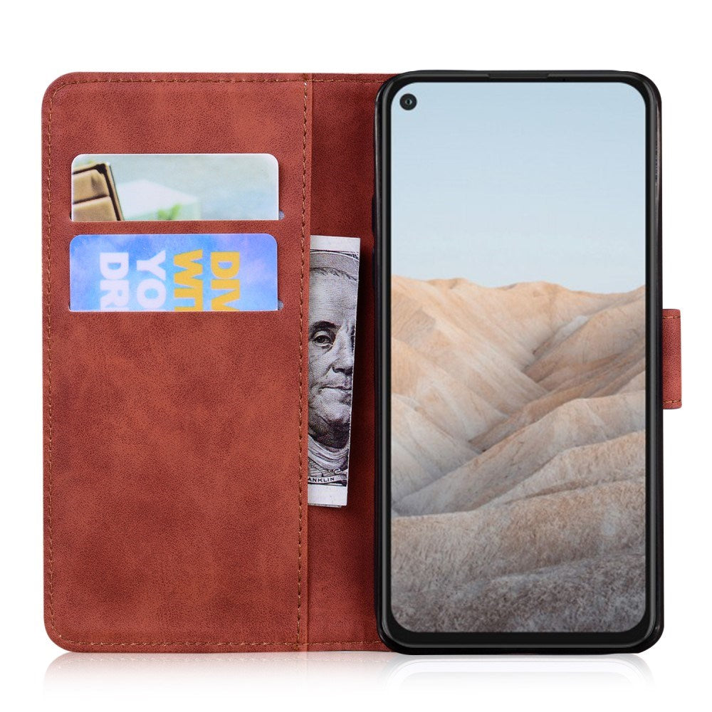 EIDERWOOD Google Pixel 5a Kunstlæder Cover m. Pung - Brun