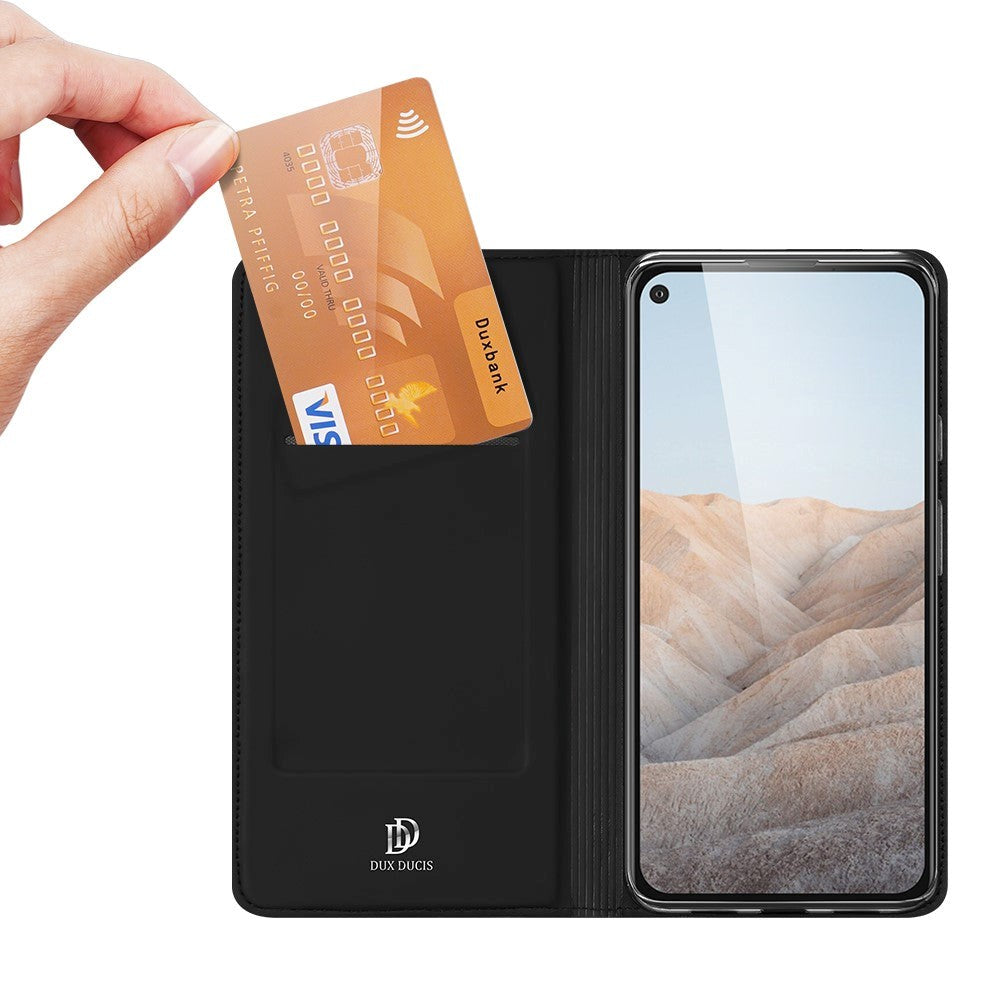 Google Pixel 5a (5G) DUX DUCIS Skin Pro Series - Læder Cover Sort