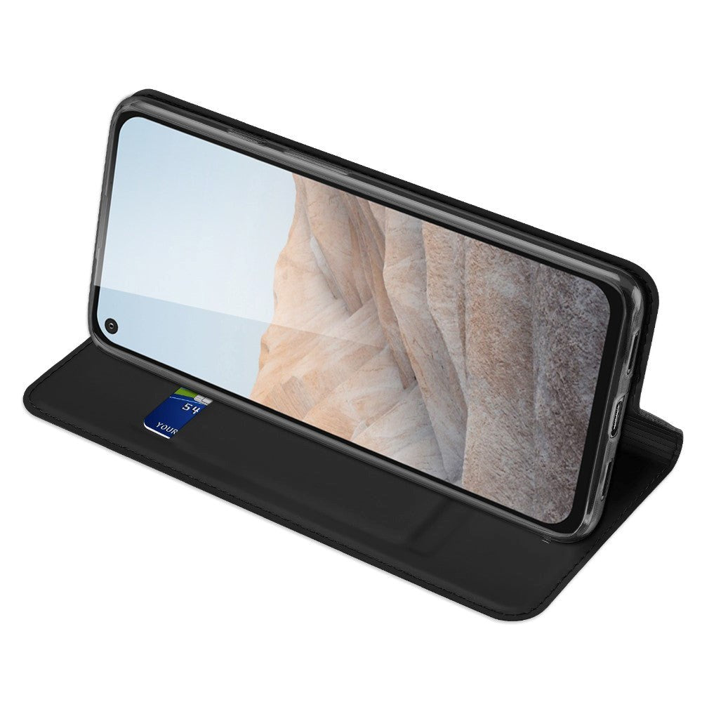 Google Pixel 5a (5G) DUX DUCIS Skin Pro Series - Læder Cover Sort