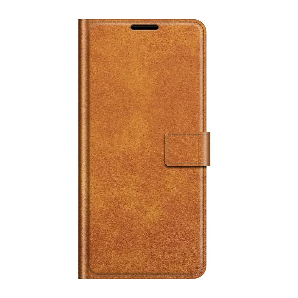 Google Pixel 6 Pro Læder Cover m. Kortholder & Magnetisk Luk - Lysebrun