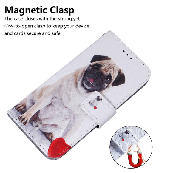 Google Pixel 6 Læder Cover m. Pung & Print - Hund